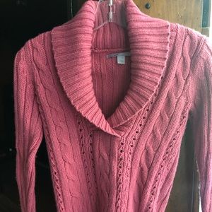 Old Navy Pink Shawl Collar Sweater
